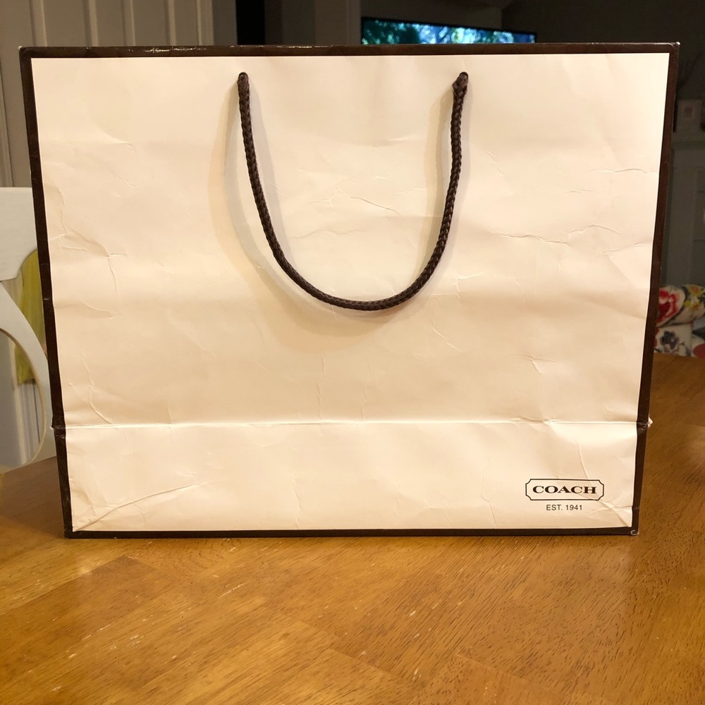 Coach Paper Tote Shopping Bag Gem